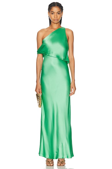 Staud Naomi Dress in Seaweed