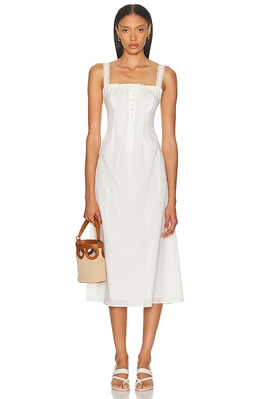 Staud Matilde Dress in White