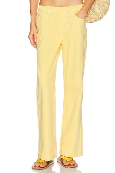 Staud Stroll Straight Leg in Butter