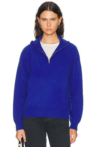 Staud Hudson Cashmere Sweater in Cobalt