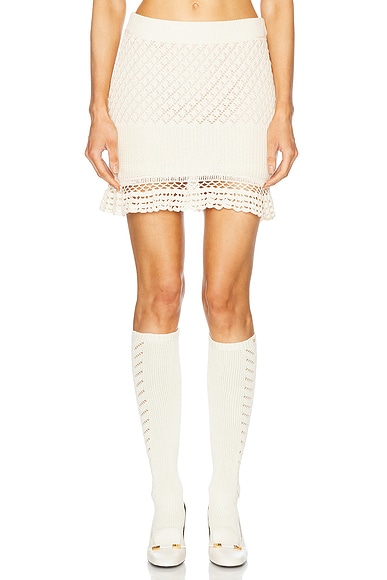 Staud Wolfgang Skirt in Ecru