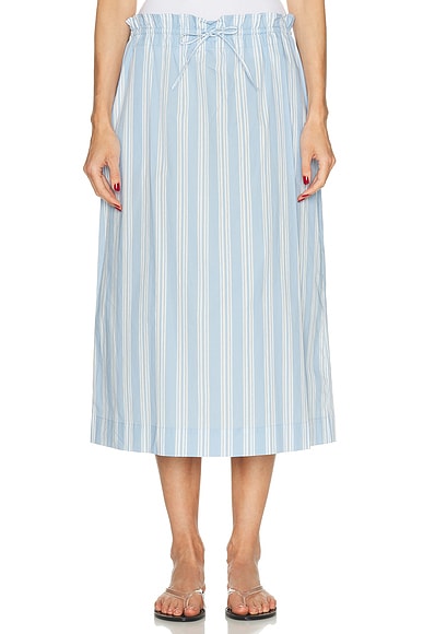 Staud Shore Skirt in Ventura Stripe