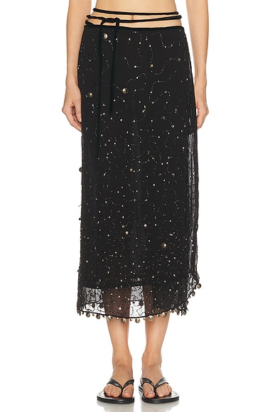 Staud Mer Skirt in Coastal Charm