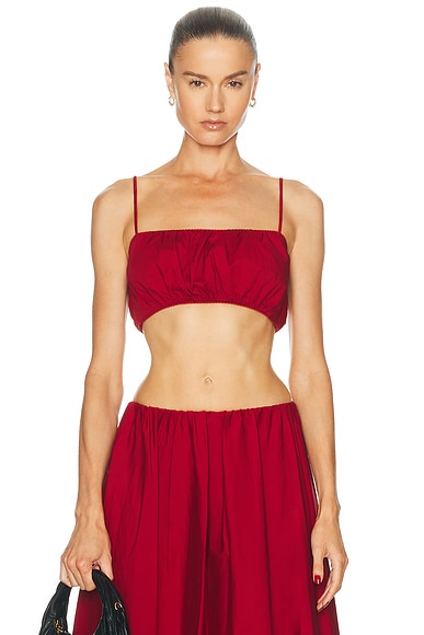 Staud Fiore Top in Rouge