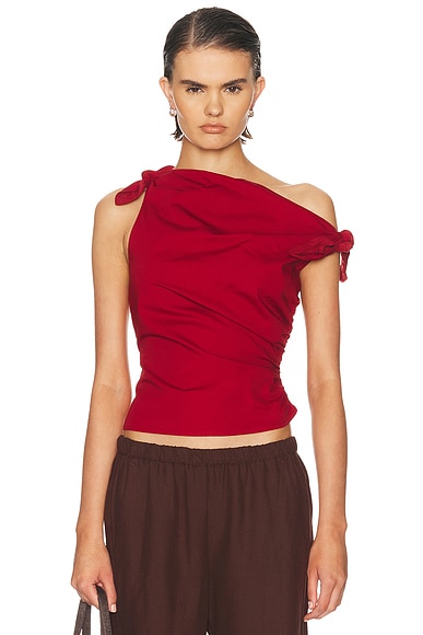 Staud Bellaria Top in Rouge