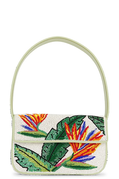 Staud Tommy Beaded Bag in Birds Of Paradise