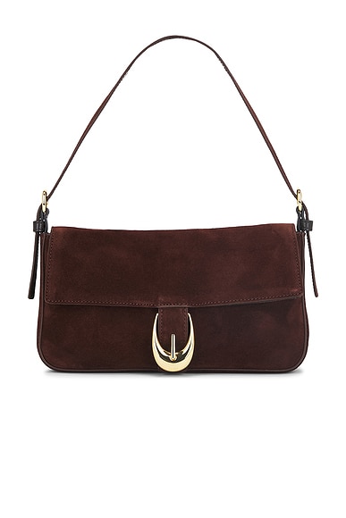 Staud Harlow Bag in Mahogany