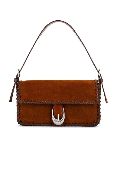 Staud Harlow Bag in Tabac & Espresso