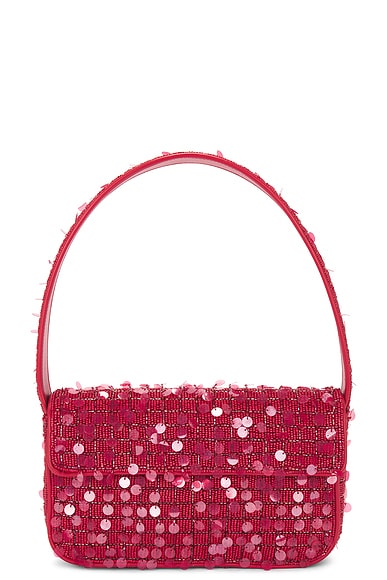 Staud Tommy Beaded Bag in Chili