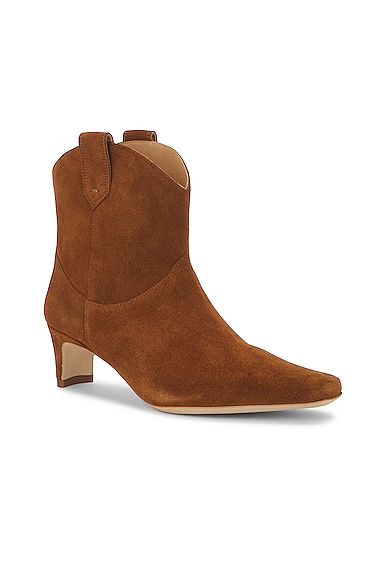 Shop Staud Western Wally Ankle Boot In Tan
