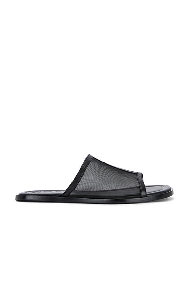 Staud Alessandra Sandal in Black Mesh