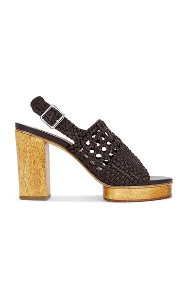 Staud Martina Platform Sandal in Espresso