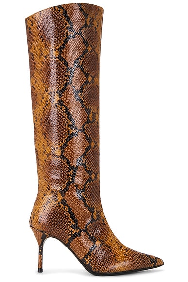 Staud Sebastian High Heel Boot in Snake