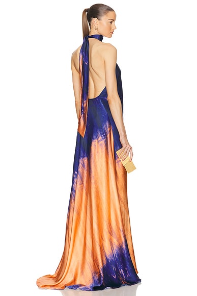 SILVIA TCHERASSI Sherry Dress in Mediterranean Coral