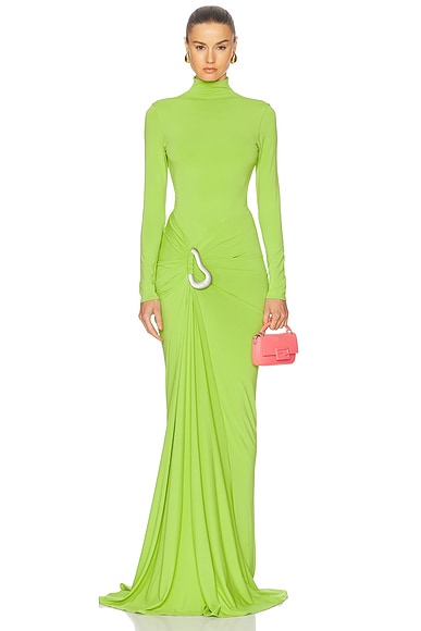 SILVIA TCHERASSI Lena Dress in Lime