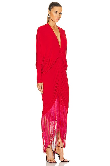 Shop Silvia Tcherassi Rosalyn Dress In Rouge
