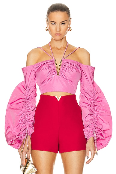 Shop Silvia Tcherassi Benazir Top In Rose