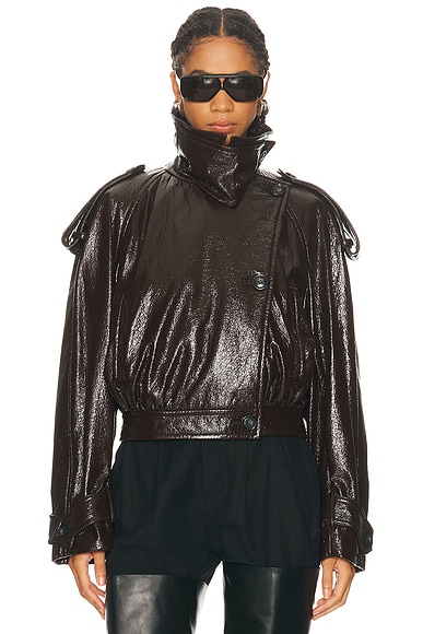 Sportmax Beta Short Coat in Coffee