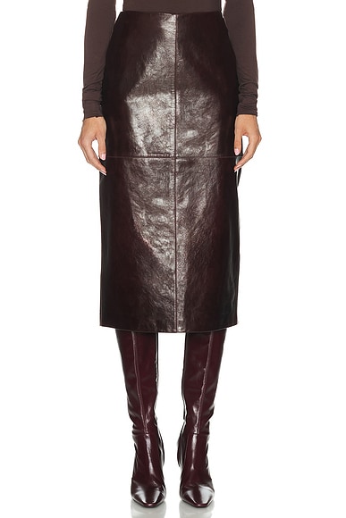 Afa Leather Skirt