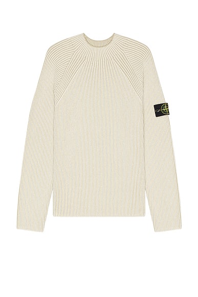 Stone Island Crewneck Sweater in Ivory