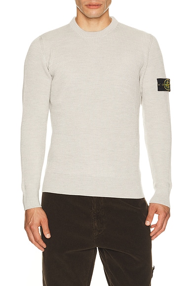 Stone Island Crew Neck in Sand Melange