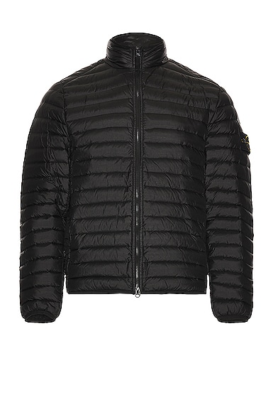 Stone Island Real Down Jacket in Black
