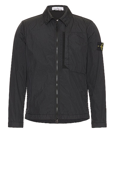 Stone Island Overshirt in Black | FWRD Stone Island Overshirt in Black | FWRD
