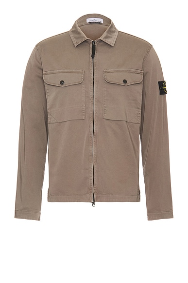 ジャケット・アウター STONE  Garment Dyed Overshirt 05AW Stone Island Garment Dyed Overshirt in Walnut | FWRD