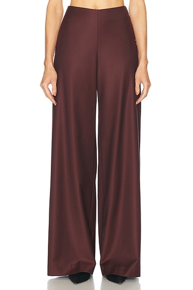 SEV Wide Leg Pant in Burgundy