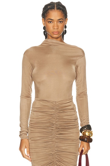 SEV Long Sleeve Top in Beige