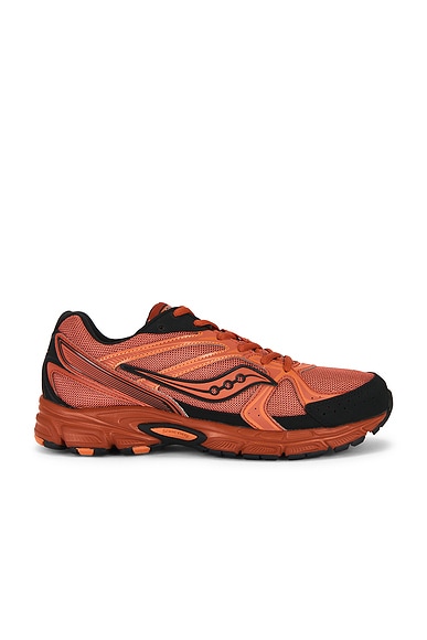 Saucony Ride Millennium Sneakers in Hot Sauce & Black