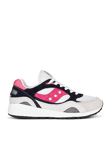 Saucony Shadow 6000 Sneaker in Grey & Pink