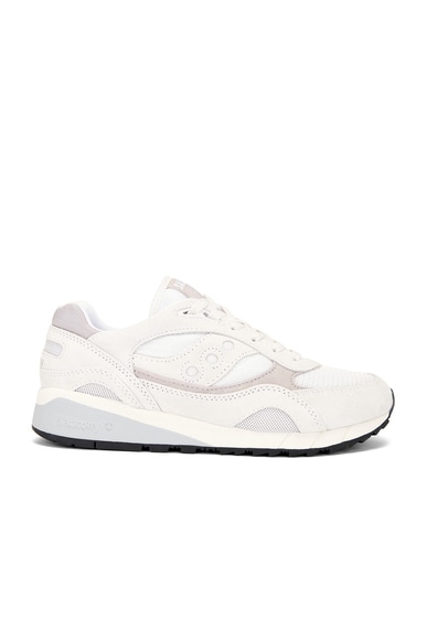 Shop Saucony Shadow 6000 In White & Grey