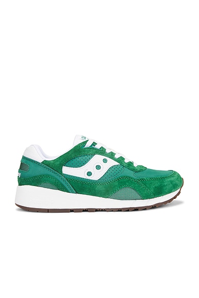 Shop Saucony Shadow 6000 In Green & White