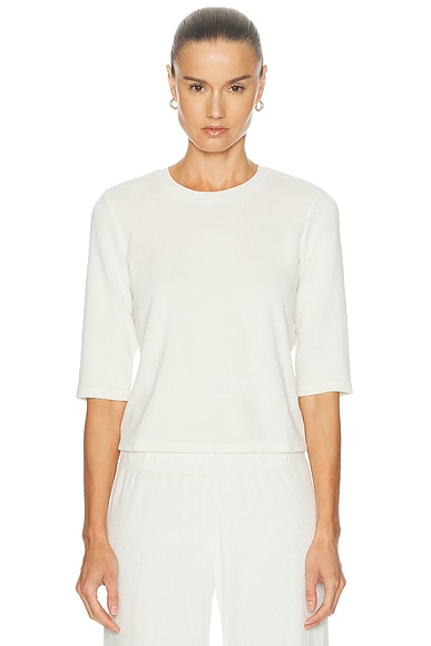 Corfu Elbow Sleeve Terry Tee