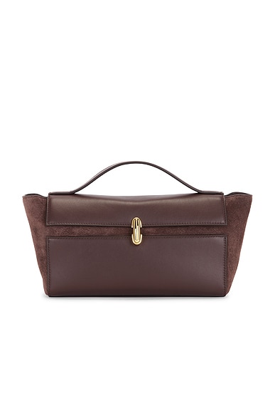 Savette Trapeze Pochette Bag in Coffee