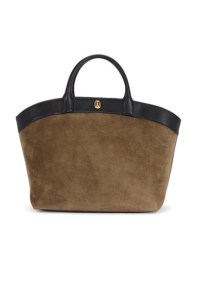 Small N/S Park Tote Bag Tan in Leather – The Row