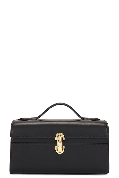 【関税込み】Savette ブラック Symmetry Pochette バッグ Symmetry Pochette in Black Suede · Savette