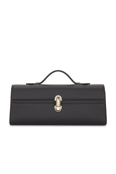 Savette Slim Symmetry Pochette Bag in Black