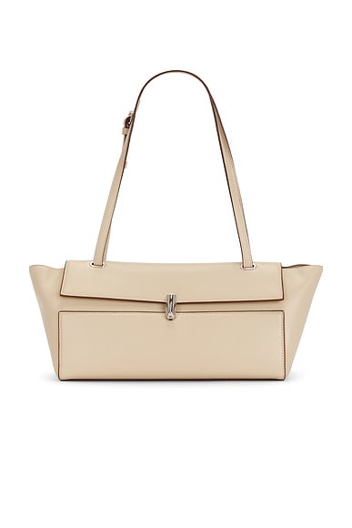 Savette Trapeze Shoulder Bag in Bone