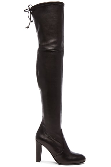 Stretch Leather Highland Boots