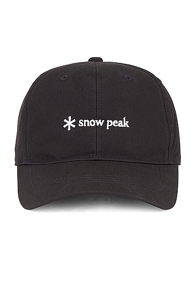 Snow Peak Logo Cap in Black