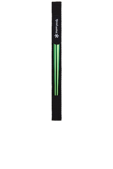 Shop Snow Peak Titanium Chopsticks In Green