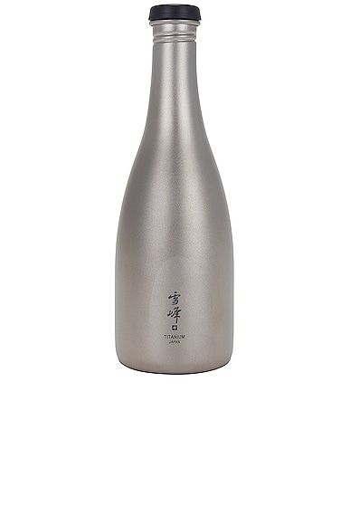 Snow Peak Titanium Sake Bottle In Silver