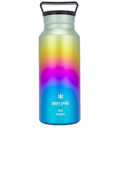 Snow Peak Titanium Aurora 800 Bottle in Rainbow