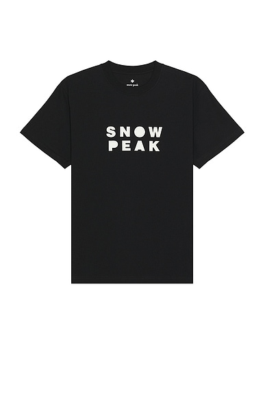 Snow Peak Snowpeaker T-Shirt Camper in Black