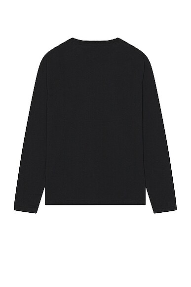 Shop Snow Peak Soft Cotton Logo Long Sleeve T-shirt In Black