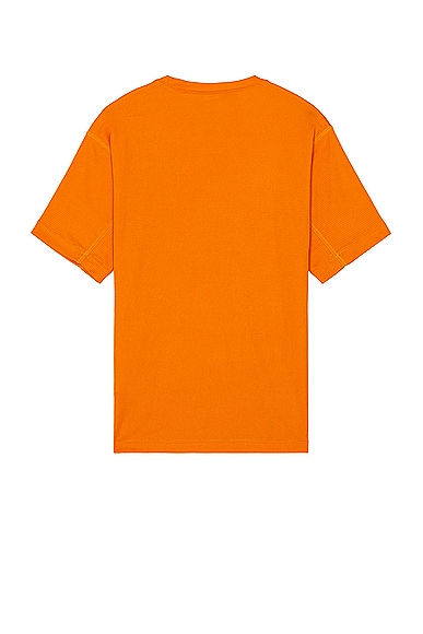 Shop Snow Peak Pe Power Dry Short Sleeve T-shirt In Orange