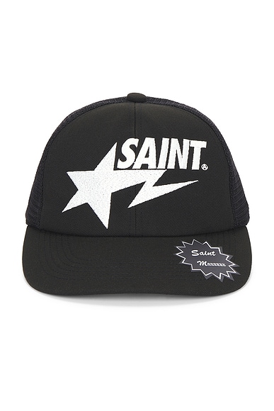 SAINT Mxxxxxx x Bape Mesh Cap in Black