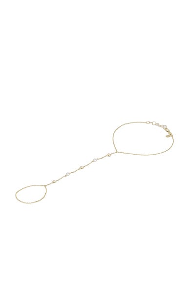 Sydney Evan Shells Princess Bracelet in Gold & Diamonds